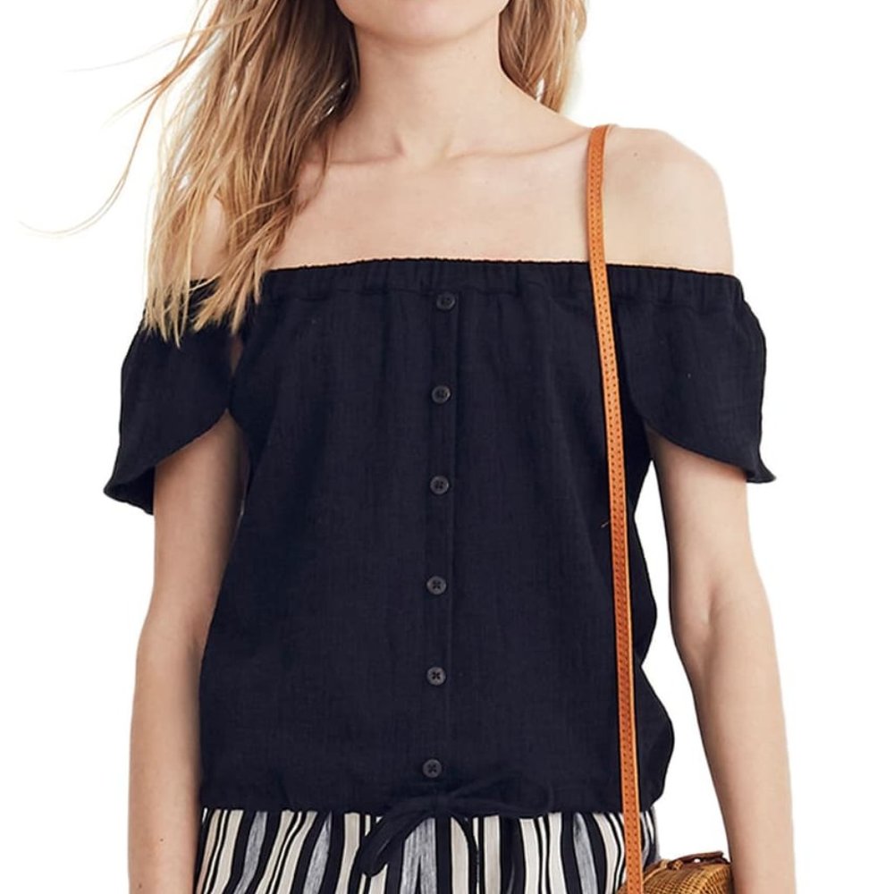 Madewell Texture & Thread Off the Shoulder Top